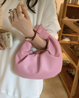 Niche design pleated cloud small bag